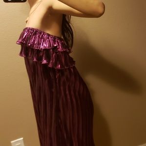 Size Small Purple Magenta pleated party club dress